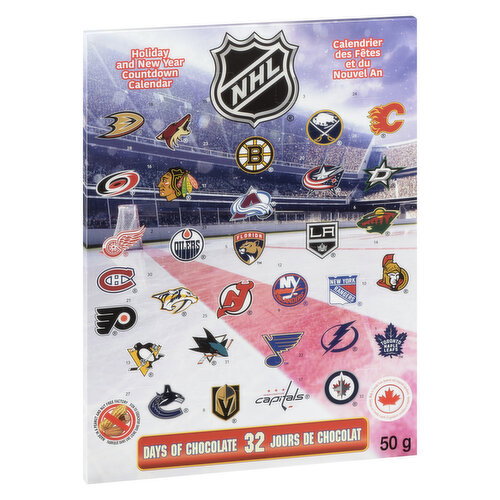 NHL - Holiday and New Year Countdown Calendar