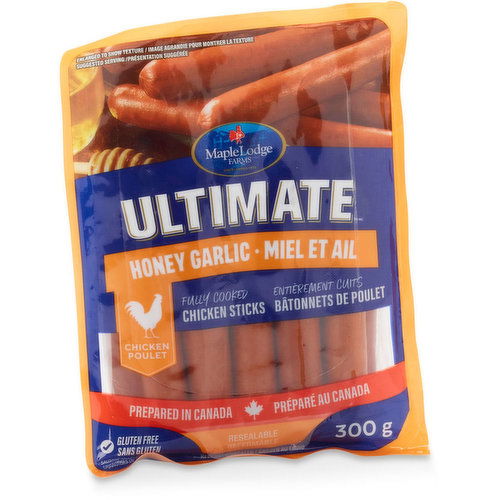 Maple Lodge Farms - Ultimate Chicken Sticks - Honey Garlic