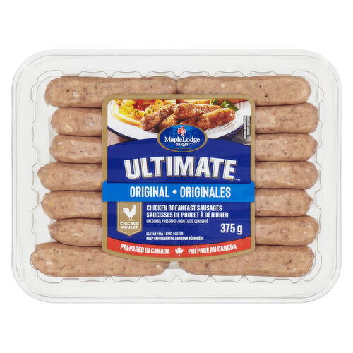 Maple Lodge Farms - Ultimate Original Chicken Breakfast Sausage, Previously Frozen