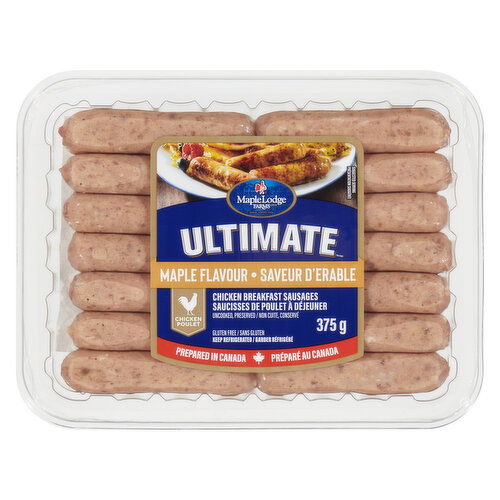 Maple Lodge Farms - Ultimate Maple Chicken Breakfast Sausage, Previously Frozen