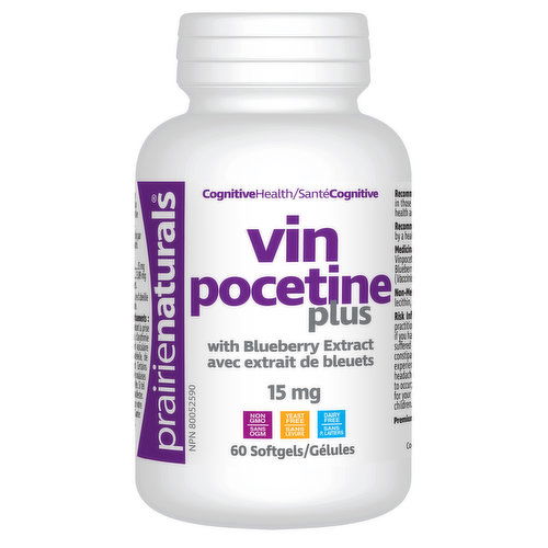 Prairie Naturals - Vinpocetine Plus with Blueberry Extract