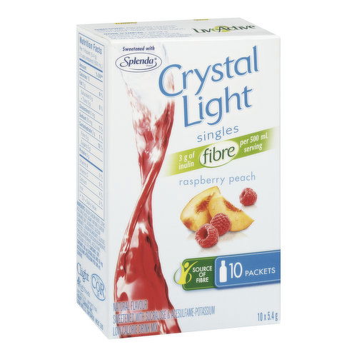 Crystal Light - Singles Drink Mix Raspberry Peach Low Calorie