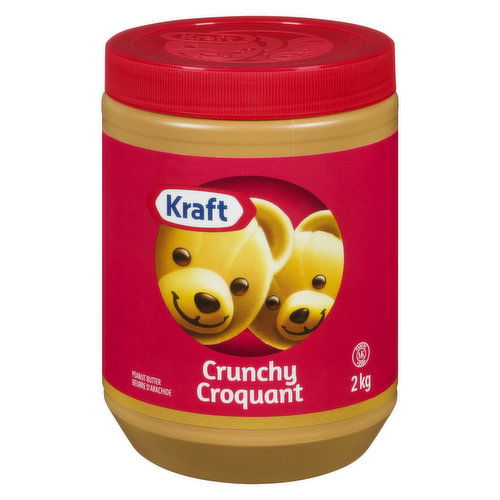 Kraft - Crunchy Peanut Butter, 2 kg Jar