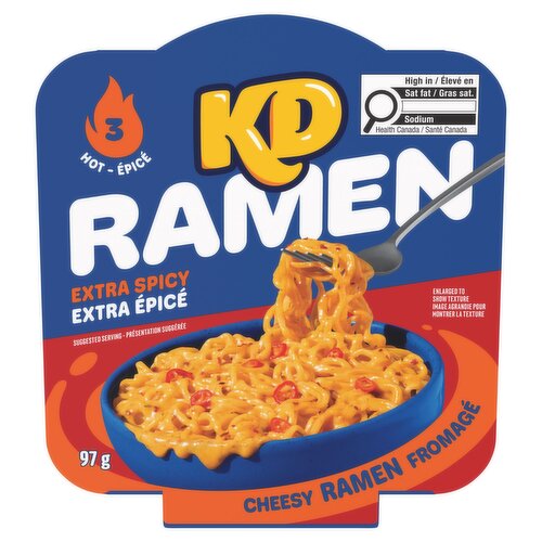 Kraft - KD Extra Spicy Cheesy Ramen Bowl, Extra Spicy