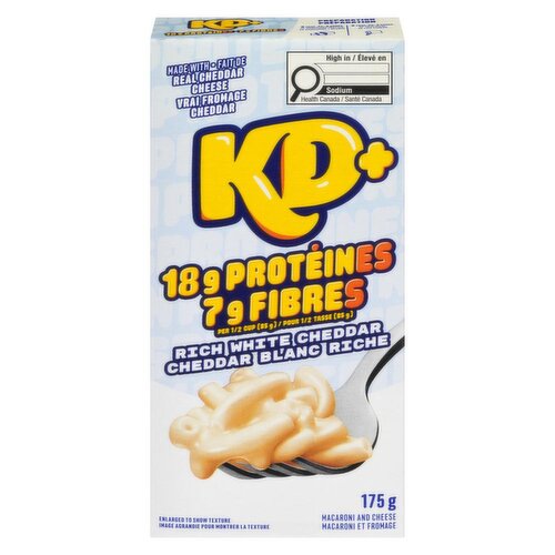 Kraft - KD+ Protein White Cheddar Mac & Cheese