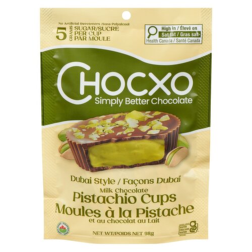ChocXO - Dubai-Style Pistachio Cups