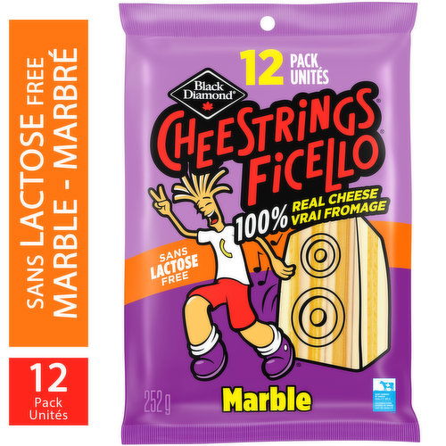 Black Diamond - Cheestrings, Marble Lactose Free