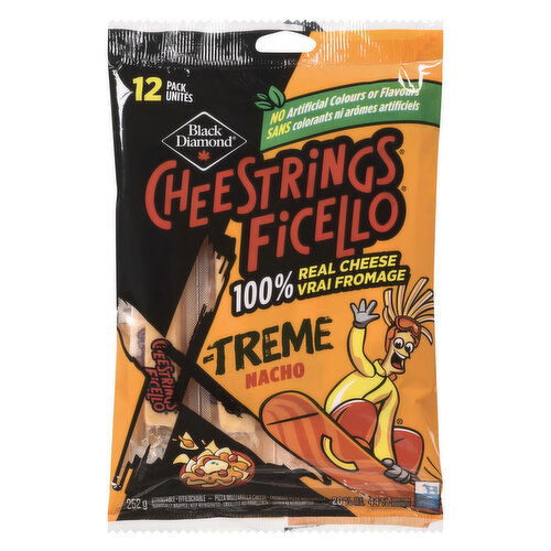 Black Diamond - X-Treme Nacho Cheestrings, 12 pack