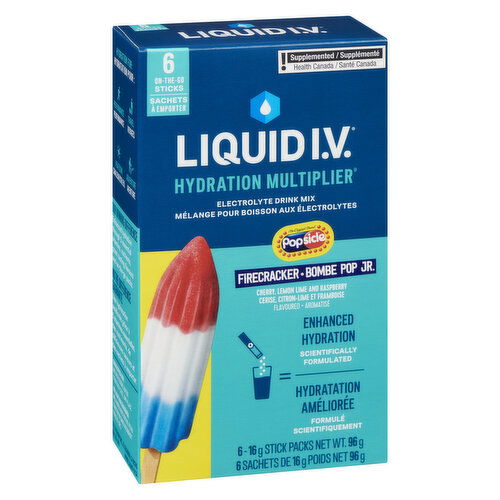 Liquid IV - Popsicle Firecracker Electrolyte Drink Mix