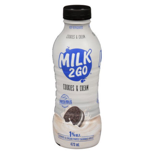 MILK 2 GO - Cookies & Cream Milk 1% M.F.