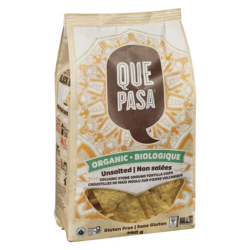 Que Pasa - Organic Tortilla Chips Unsalted