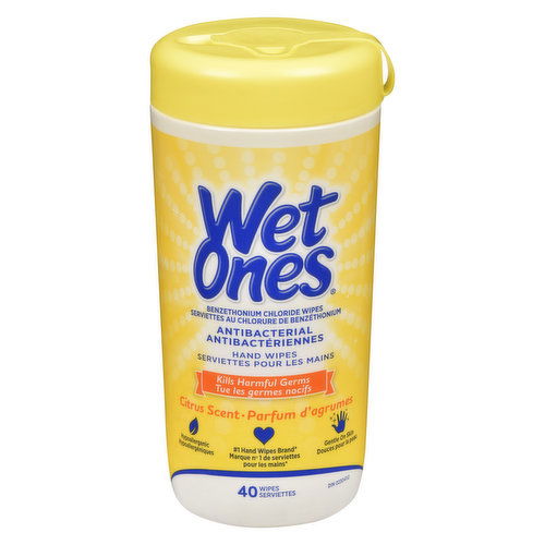 Wet Ones - Antibacterial Hand & Face Wipes