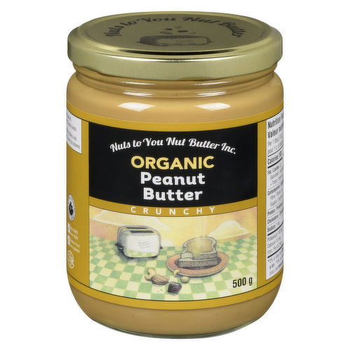 Nuts to You - Organic Peanut Butter - Crunchy