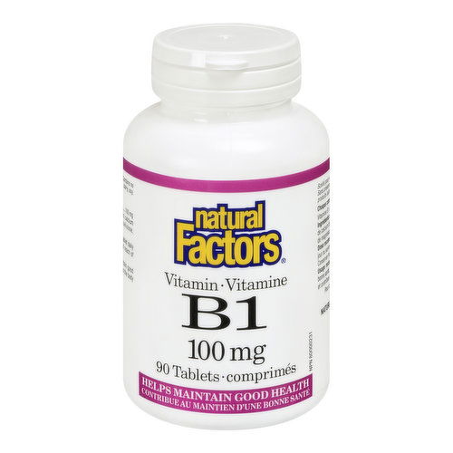 Natural Factors - Vitamin B1 Thiamine 100mg