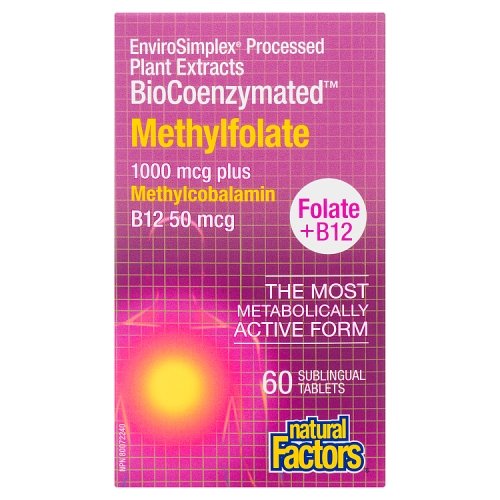 Natural Factors - Methylfolate 1000mcg + B12 50mcg BioCoenzymated