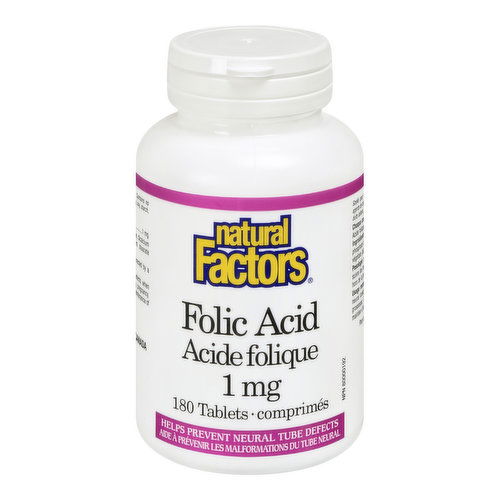 Natural Factors - Folic Acid 1mg