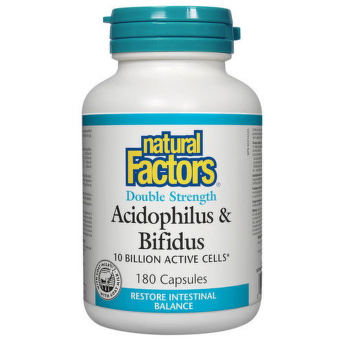 Natural Factors - Acidophilus & Bifidus Double Strength