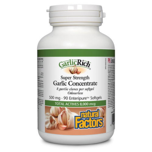 Natural Factors - GarlicRich Garlic Concentrate Super Strength 500mg