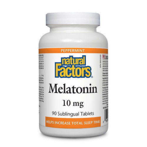 Natural Factors - Melatonin 10mg Sublingual