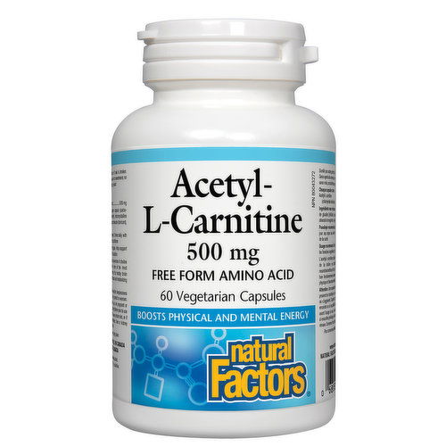 Natural Factors - Acetyl L Carnitine 500mg