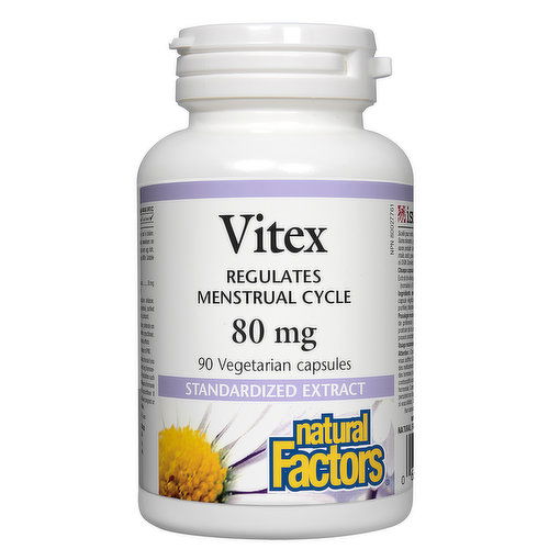 Natural Factors - Vitex Standardized Extract 80mg