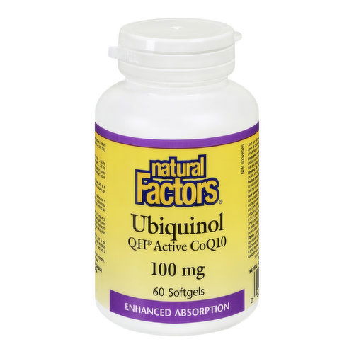 Natural Factors - Ubiquinol Active CoQ10 100mg