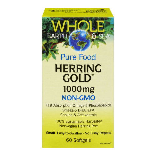 Whole Earth & Sea - Omega 3 Herring Gold 1000mg