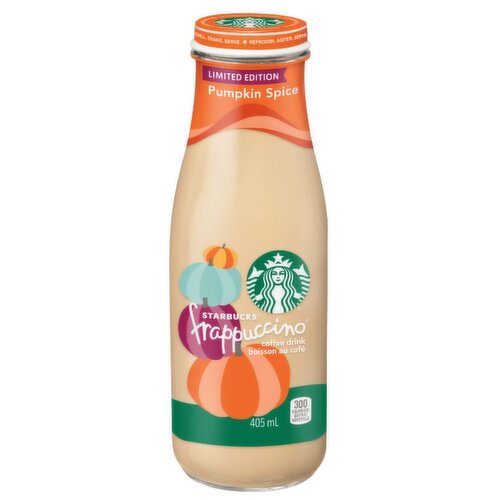 Starbucks - Frappuccino Coffee, Pumpkin Spice Flavour - Limited Edition