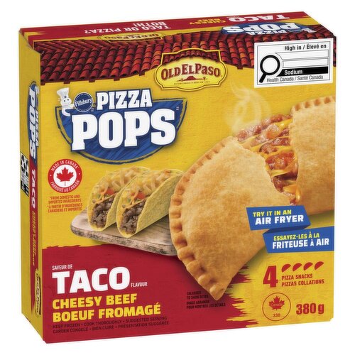 Pillsbury - Pizza Pops, Old El Paso Taco Cheesy Beef - 4 Pack