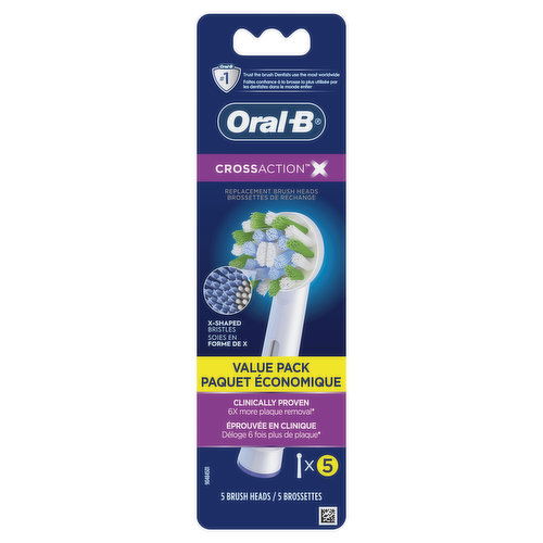 Oral B - Cross Action X Replacement Heads