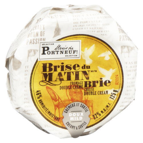 Alexis De PORTNEUF - Brise Du Matin Double Cream Brie Cheese - Mild