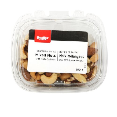 Quality Foods - Roasted & Salted Mixed Nuts/Cashews