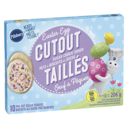 Pillsbury - Easter Egg Sugar Cookie Dough, 10 Pack - Limited Edition