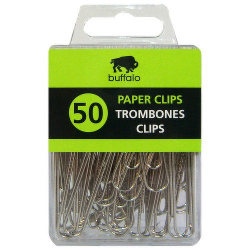 Buffalo - Metal Paper Clips - 50 pk