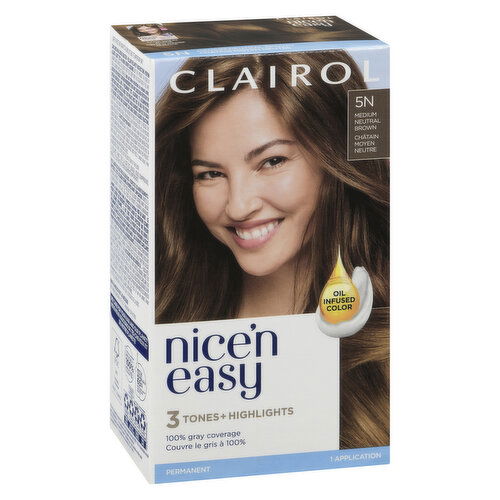 Clairol - Nice n Easy - 5N Medium Neutral Brown