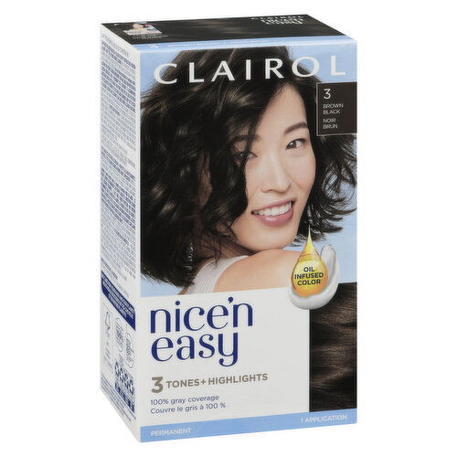 Clairol - Nice n Easy - 3 Brown Black