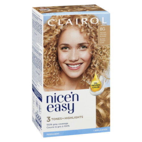 Clairol - Nice n Easy - 8G Medium Golden Blonde