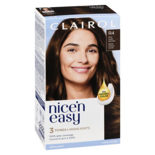 Clairol - Nice n' Easy - R4 Rich Dark Brown