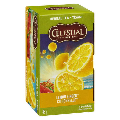 Celestial Seasonings - Herbal Tea Bags - Lemon Zinger