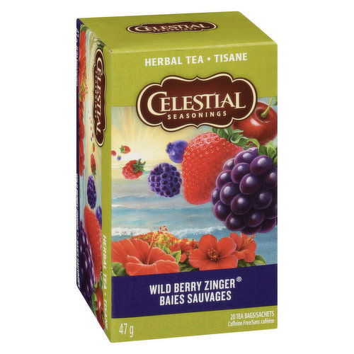 Celestial Seasonings - Herbal Tea - Wild Berry Zinger