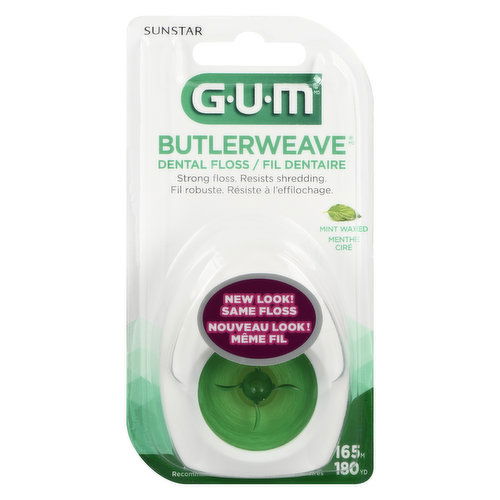 GUM - Bulterweave Mint Wax Floss 16m