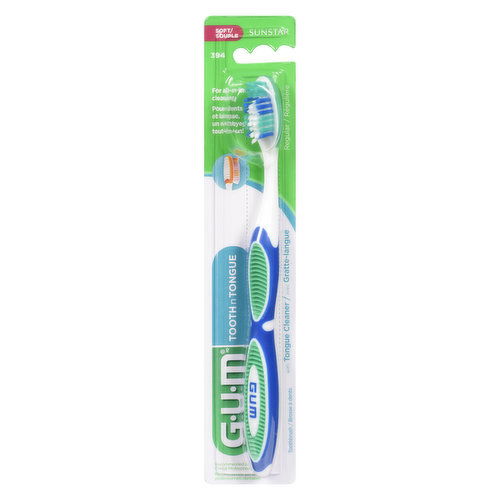 GUM - Tooth n'Tongue Soft Toothbrush