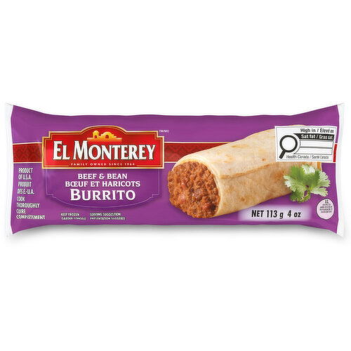 EL MONTEREY - Beef & Bean Burritos