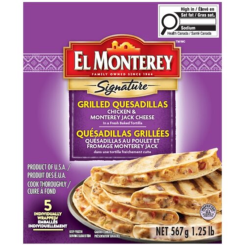 EL MONTEREY - Chicken & Monterey Jack Cheese Quesadillas