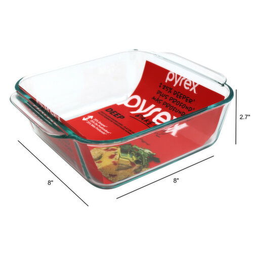 Pyrex square baking dish best sale