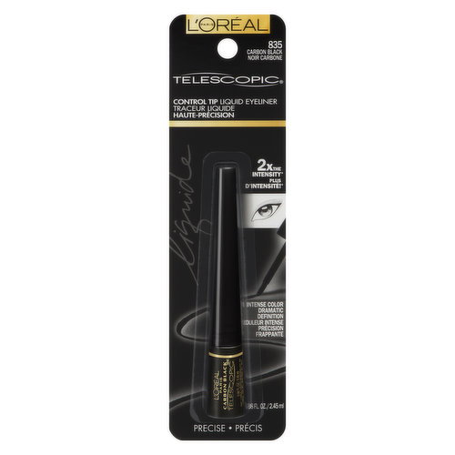 L'Oreal - Telescopic Liquid Eyeliner - Carbon Black 835