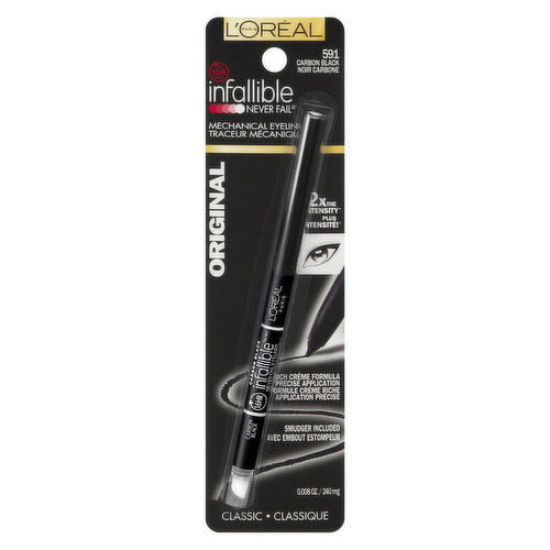 L'Oreal - Infallible Never Fail Eyeliner - Carbon Black