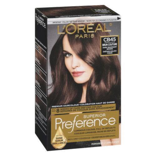 L'Oreal - Preference - CB45 Dark Mahogany Brown