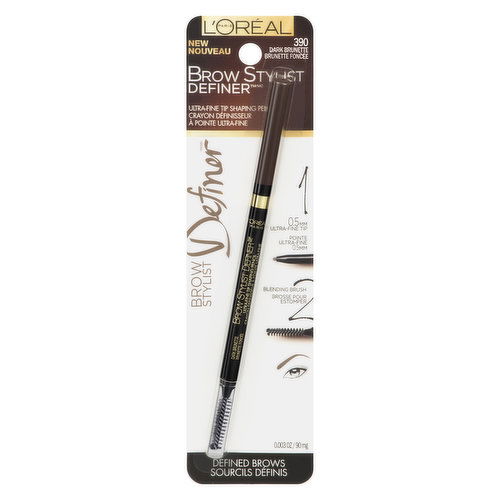 L'Oreal - Brow Stylist Definer Pencil - Dark Brunette