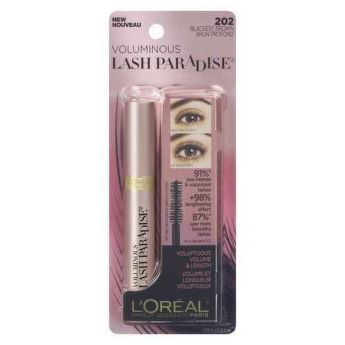 L'Oreal - Voluminous Lash Paradise Mascara - Blackest Brown